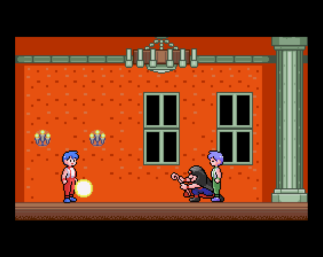 Here we see the wizard turning Jerry into a slime. I actually like not seeing human Jerry until you beat the game, it gives the ending a little more impact. Kind of like Glenn in Chrono Trigger for the one time you kill Magus just to see what happens.
